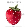 Phantoscope Fruit Shaped Pillows Series Strawberry Shaped Throw Pillow, Fun Home Decor of Fruit Themed Shaped Cushions, Decorative Shaped Pillow for Couch Bed and Chair, Red, 10 x11 inches #2