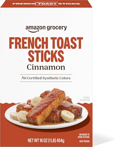 Amazon Grocery, Cinnamon French Toast Sticks, Frozen, 16 Oz