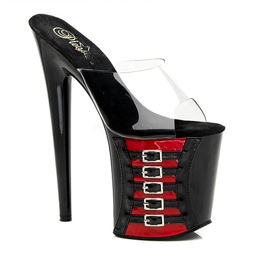 Talons hauts de 20 cm avec talons fins et cristal pour sublimer la silhouette