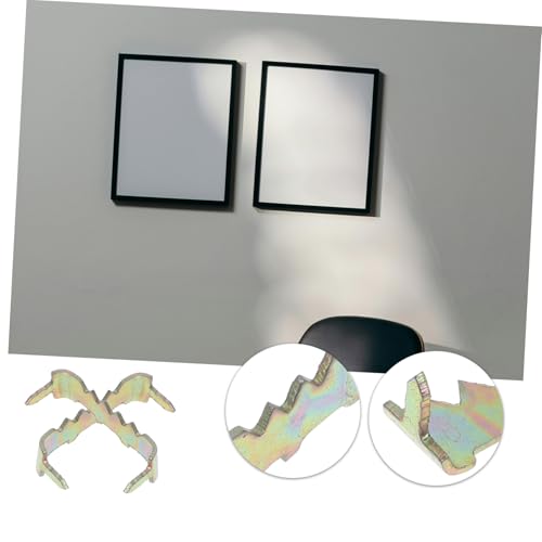 Image of 100pcs Heavy Duty Picture Frame Hangers Self-Nailed Picture Hanging Hardware for Various Frame for Home Decor and Gallery Displays