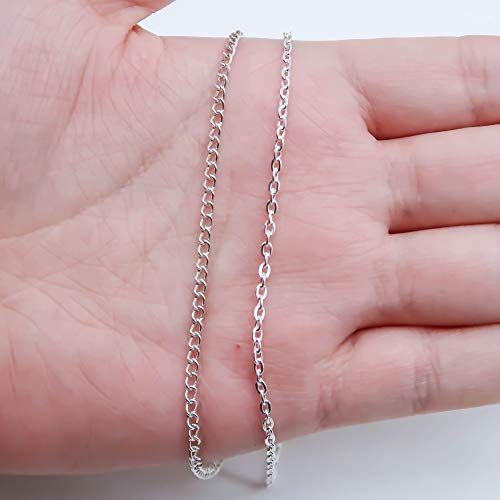 TOAOB 10 Metri Catene in Metallo Collane 50 Pezzi