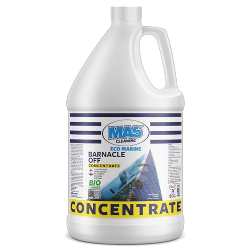 MA5x Eco-Marine Barnacle Off Concentrate | Barnacle Buster Remover and Cleaner for Boats | Biodegradable Formula | Shell and Algae Remover | Gallon | Pack of 1