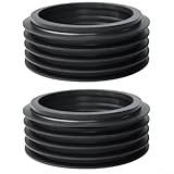 Wassertank WC Abwasserrohr Dichtungsring 2 Stück für 90 mm bis 110 mm Drainagerohranschluss, Gummi-Rohradapter für private und gewerbliche Sanitärsysteme (fünf Etagen)