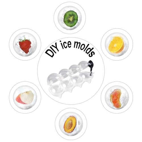 Molde para bolas de hielo redondas 2 piezas miniatura 7