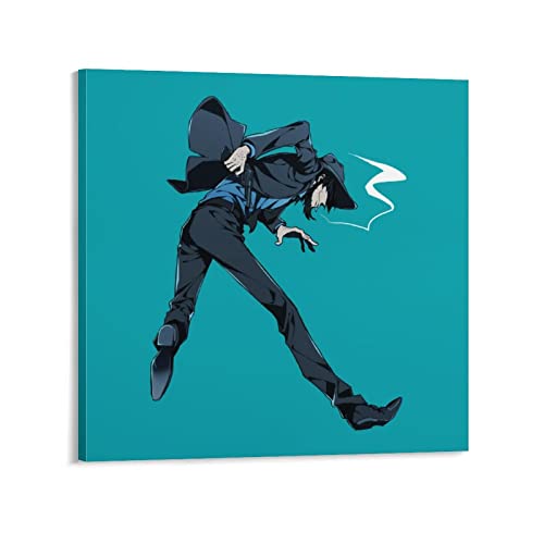 ルパン三世 次元大介 ポスター アートパネル アートポスター 絵画 絵 インテリア アートボード 部屋飾り 壁の絵 壁掛け ソファの背景絵画 木枠セット 12x12inch(30x30cm)Frame-style