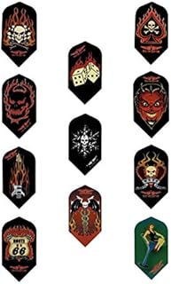 AO 5 Sets of 3 Vulture Kulture Assorted Slim Dart Flights Cool Designs Durable (15 Flights Total)