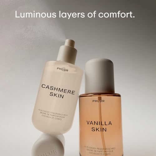 Image of PHLUR Vanilla Cashmere Body Mist Duo, 8 Fl Oz Each ($78 Value) | Includes Vanilla Skin and Cashmere Skin Hair & Body Mists