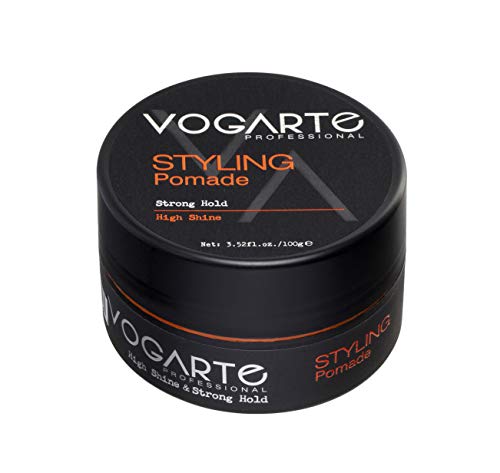Vogarte Hair Styling Water Based Pomade For Men, Strong Hold & High Shine, 3.52 Oz #TOP28