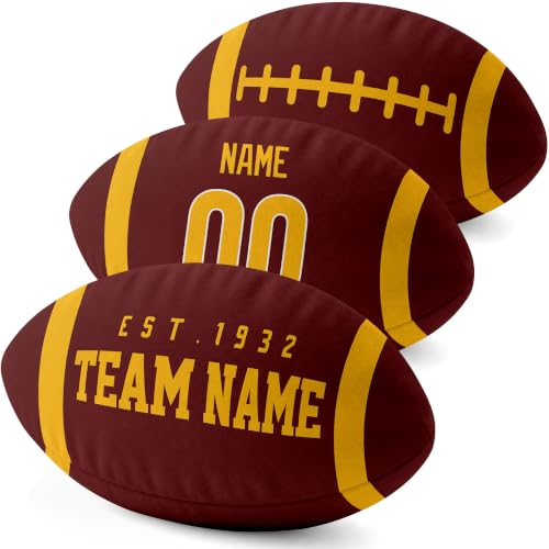 Image of ANTKING W Throw Pillow 2 Packs Custom Name Number Gifts | Personalized Gift for Youth for Birthday Christmas