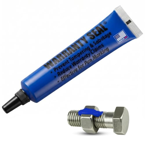 Image of Blue Torque Seal - Tamper Proof Cross Check Repair & Maintenance Warranty Torque Marker - 1.8 Oz Squeeze Tube Indicator for Bolts & Fasteners - Made in USA