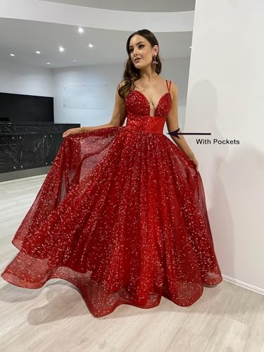 Bolodoo Sparkling Tulle Prom Dress for Special Occasions Spaghetti Straps Corset Ruched Evening Gown  
Bolodoo Elegant Glitter Tulle Prom Dress with Pockets Corset Straps Ruched Formal Evening Gown  
Bolodoo Glitter Corset Prom Dress with Pockets Spa