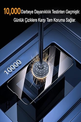 Xiaomi Poco X7 Pro ile Uyumlu Tam Kaplayan Anti Statik Görünmez Safir Ekran Koruyucu Hayalet Cam - Görsel 3