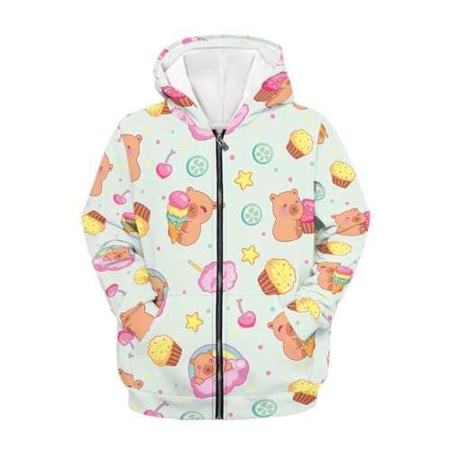 Zip Up Hoodies for Boys Girls Long Sleeve Sport Sweatshirts with Pockets for 6-16 Years Youth Teens Kids,S-XL2