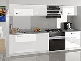  Felicia  Cucina Completa Modulare Lineare L 180cm 6 pz  Piano di Lavoro Incluso  Set di mobili da Cucina Moderni