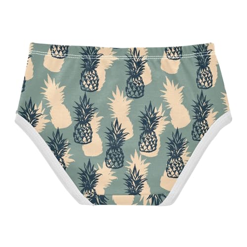 Girls Underwear Soft Cotton Tropical Pineapple Kids Panties in Sizes 2/3t, 4t, 5t, 6 and 82