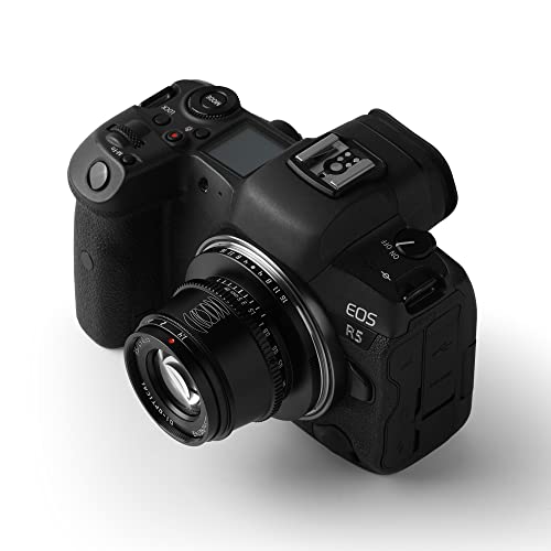Image of TTArtisan 35mm F1.4 APS-C Manual Focus Lens Compatible with Canon RF Mount Cameras R7, R10 APS-C Model EOS R, RP, R5, R6 (Black)