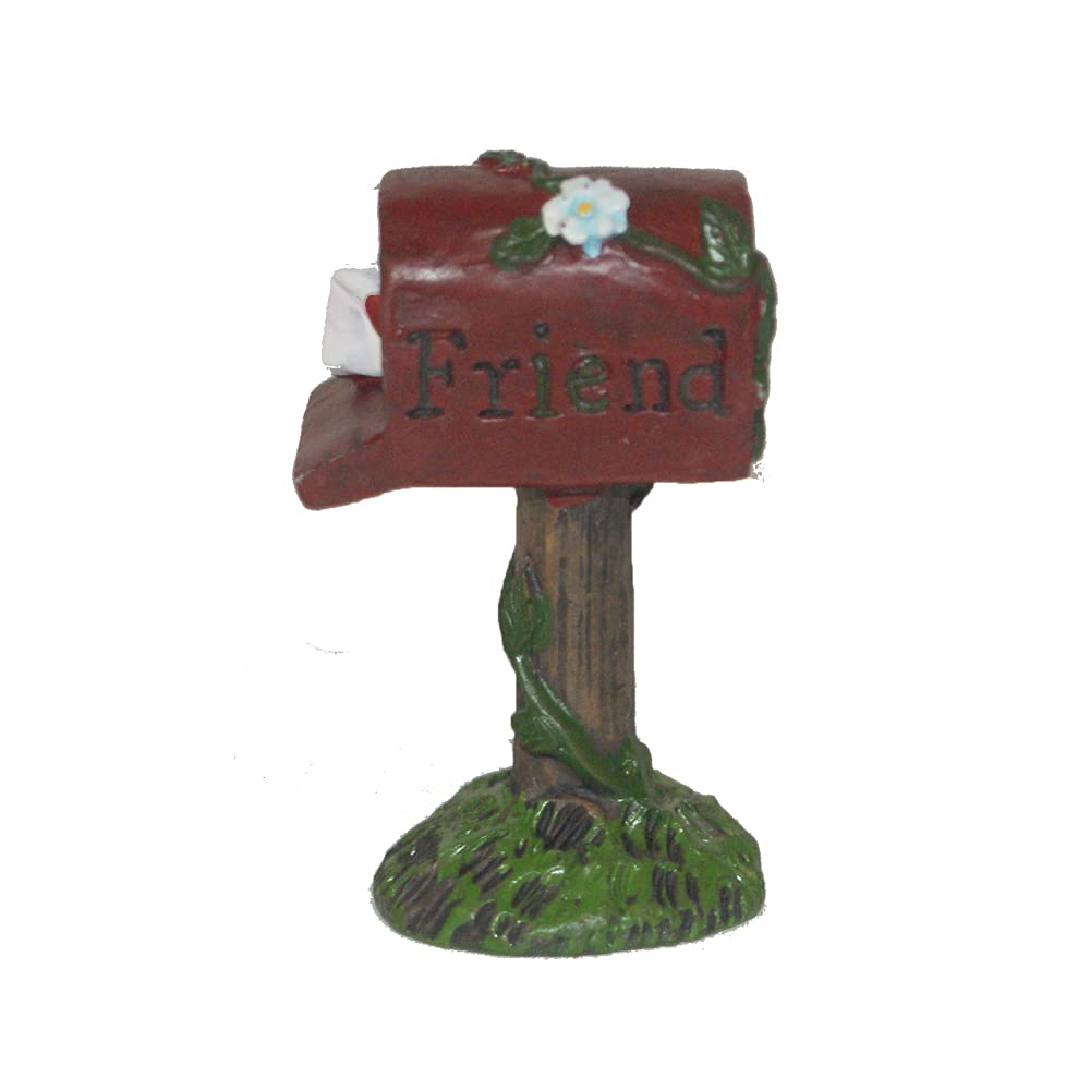 Fairy or Gnome Friend Red Mailbox