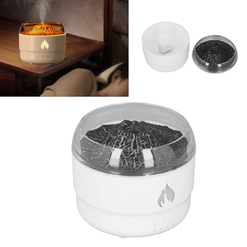 Difusor aromático eléctrico con luz LED colorida y efecto llama miniatura 2