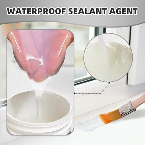 qianduoduo 1200g Transparentes Wasserdichtes Beschichtungsmittel, Invisible Waterproof Agent, Wasserdichte Isolier-Dichtstoff-Emulsion für Badezimmer, Toilette, Fliesen, Wände, Dachund Außen