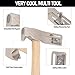 ZJchao Magnetic Roofing Hammer, Magnet Roofing Hatchet with Ergonomic Handle Roofing Axe for Roofing Nails Installation Roof Construction Repair Tool