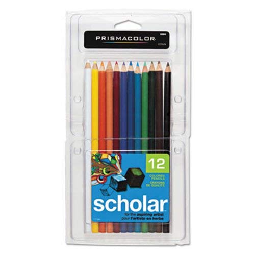 Prismacolor Products - Prismacolor - Scholar Colored Woodcase Pencils, 12 Assorted Colors/Set - Sold As 1 Set - Smooth, creamy texture and richly pigmented colors. - Designed to handle detailed work for advanced student artists and crafters. - Artist