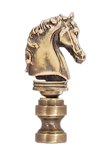 Image of B&P Lamp 2 1 /4 inch Antique Brass Knight Finial