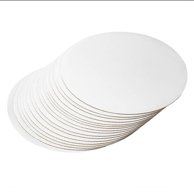 AONIART Cardboard Cake Circles, 10 Cake Boards, Round Cake Base, Waterproof and Greaseproof Cake Boards for Cake DIY, Dessert and Craft Displays.