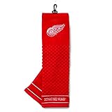 Team Golf NHL Detroit Red Wings Embroidered Golf Towel, Checkered Scrubber Design, Embroidered Logo