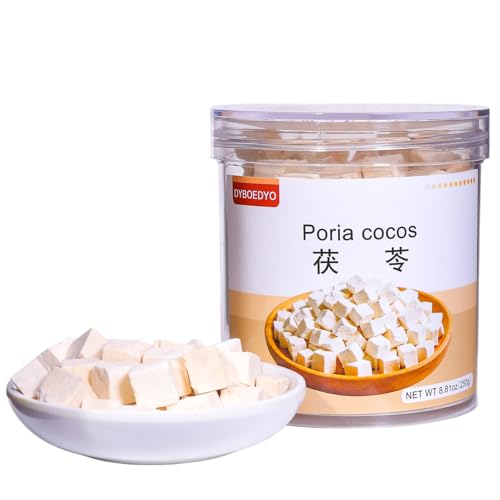 DYBOEDYO Poria Cocos (茯苓) 8.81oz (250g),Fu Ling,白茯苓, for Beverage, Soup, Porridge & Baking