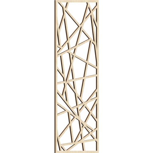 Image of Conway Decorative Pierced Fretwork Wood Wall Panels, 19 3 /8 inchW x 49 3 /8 inchH x 3 /8 inchT, Birch