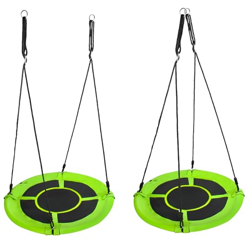 Nestschaukel 100 cm von Malatec Tellerschaukel für Kinder und Erwachsene