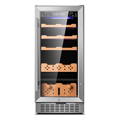 Tylza 88L Ciagr Humidor Cabinet, Humidity & Temp Control Electric Humidors for Cigars, 546 Counts,