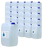 ADESCO S/A Eau désionisée distillée 25 l Convient pour CPAP, Autoclave, Multiples Usages Palette avec 26 BIDONS