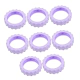 Beavorty 8 Piezas Maleta De Equipaje Protector De Rueda De Maleta De Equipaje Protector De La Rueda De Silicona Violeta Gel De Sílice