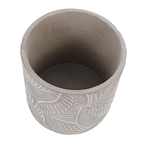 YARNOW Vaso Per Piante in Cemento Fioriera Per Contenitore Per Piante Da Giardinaggio Vasi Da Fiori in Cemento Adatto Per Vivaismo e Decorazione Interna Esterna