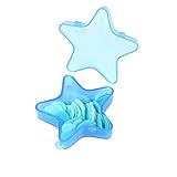 Ruilogod Kunststoffgehäuseabdeckung Hellblaue Kreis Herzform duftende Seifenblütenblätter für...