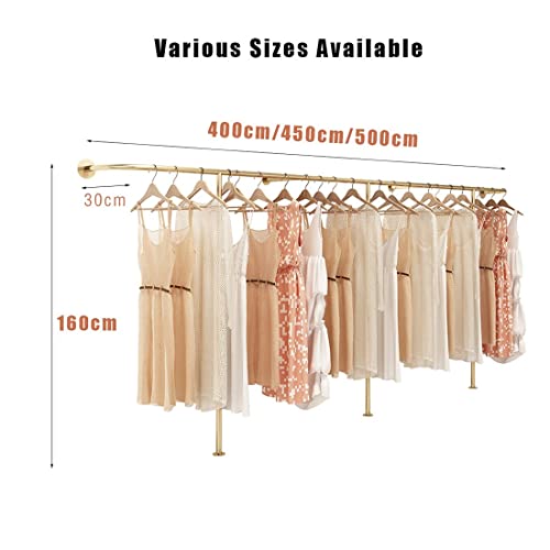 Barra metálica personalizable perchero de pared expositor de ropa 450cm 5