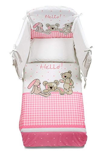 Parure de lit Italbaby Maxi Hello, l'excellence du linge de lit bébé