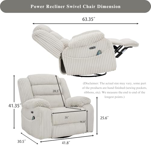 Sillón reclinable tapizado en terciopelo Blanco grisáceo miniatura 2