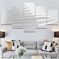 SIGNWIN 5 Panel Canvas Wall Art Modern Art Decorative Decorative Elements Digital Art Multicolor Patterns Urban for Home Decorations Ready to Hang - 60