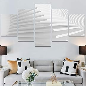 SIGNWIN 5 Panel Canvas Wall Art Modern Art...