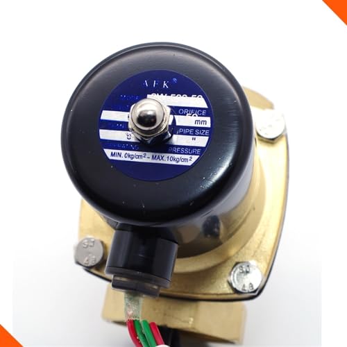 Électrovanne eau 2 pouces 24V DC en laiton DN50 NPT pour contrôle de fluide - 5