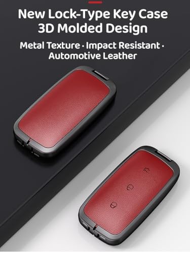 Coque de clé Geely EX5 : protégez votre boîtier rayé avec cet étui rouge