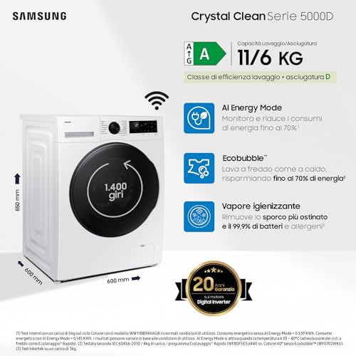 Samsung Crystal Clean WD11DG5B15BEET