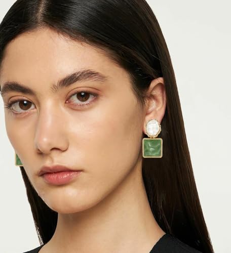 Asymmetrical Earrings for Women Boho Resin Dangle Earrings Acrylic Water Ripple Earring2