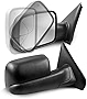 MOSTPLUS Power Heated Towing Mirror Compatible for 2002-2008 Dodge Ram 1500/2003-2009 Ram 2500 3500 with Manul Telescoping(Set of 2)