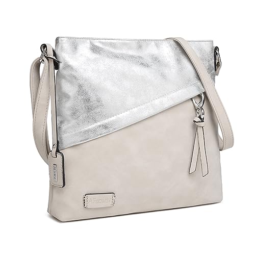 Medium Crossbody Bags for Women Trendy, Leather Cross Body Bag Purses and Travel Shoulder bag with Multi Pockets