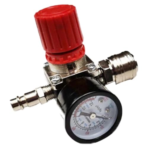 Air Compressor Pressure for Valve Control Regulator with Gauges 3 Holes Pressure Reducer for Fast Pressure Reduct