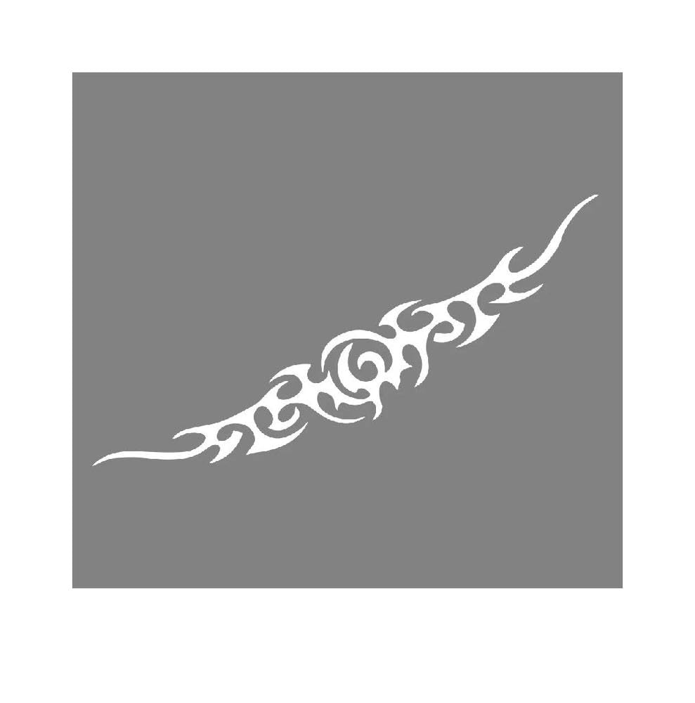 Auto Accessory Car Sticker Flame Graphics Vinyl Decals Accessories(Glossy White,145x25cm)