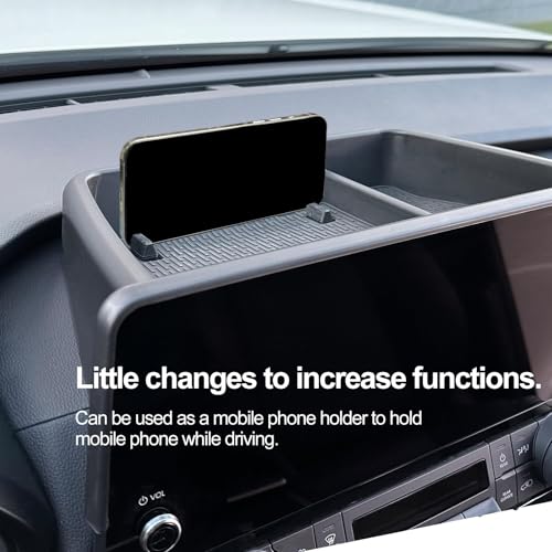 HOUCLEMIC for 2026 2025 2024 Grand Highlander Accessories Center Console Behind Screen Dashboard Organizer Tray, Storage box with Anti-Slip Black Pad for Toyota Grand Highlander Accessories by HOUCLEMIC - Image 5